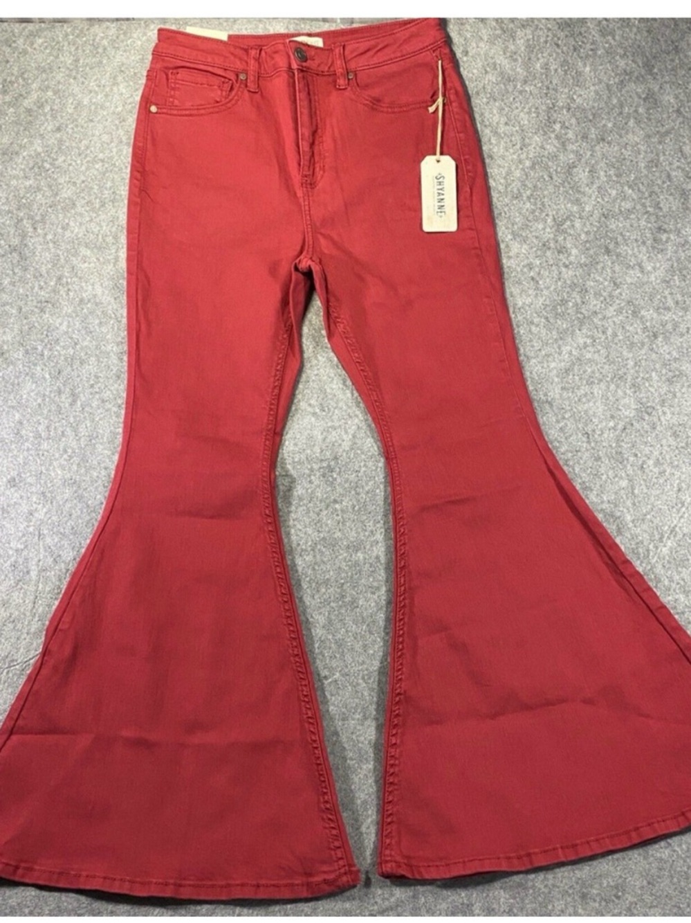 Shyanne Jeans Womens Size 32 x 32 Red Wide Flare Bootbarn Rodeo NWT